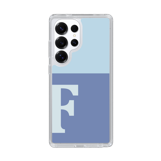 Slim Protection Case［ Original - initial two tone - F blue ］