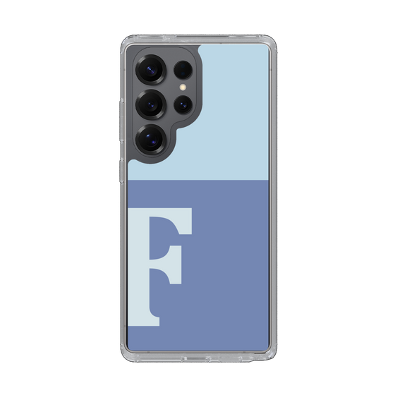 Slim Protection Case［ Original - initial two tone - F blue ］