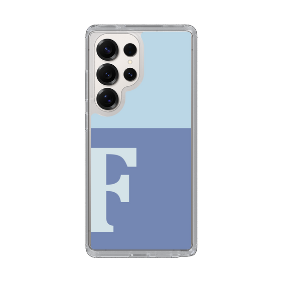 Slim Protection Case［ Original - initial two tone - F blue ］