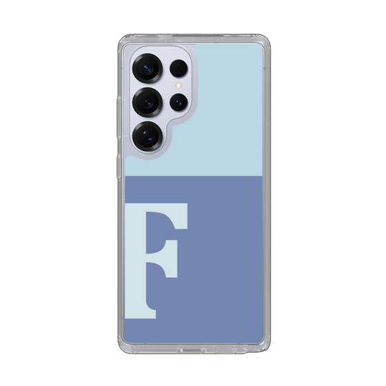 Slim Protection Case［ Original - initial two tone - F blue ］