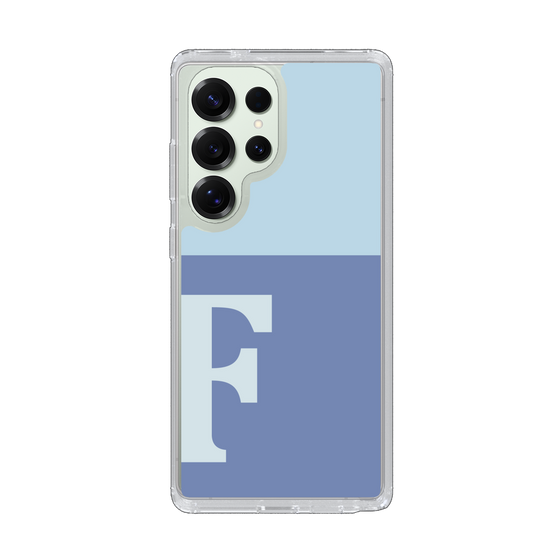 Slim Protection Case［ Original - initial two tone - F blue ］