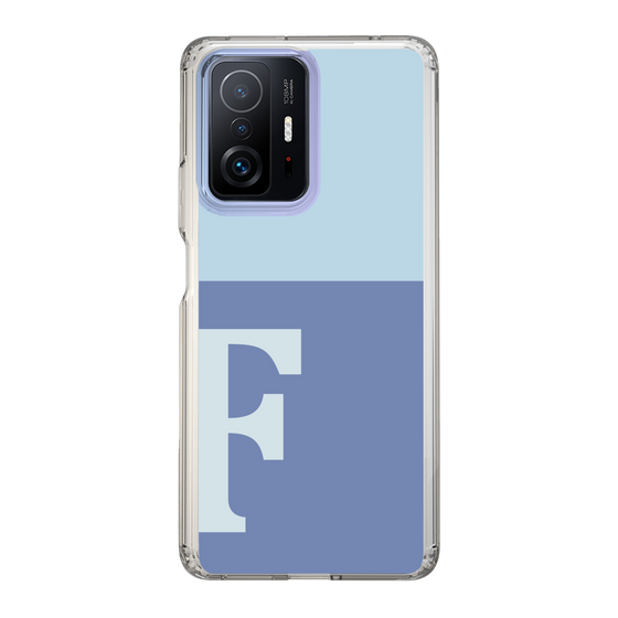 Slim Protection Case［ Original - initial two tone - F blue ］