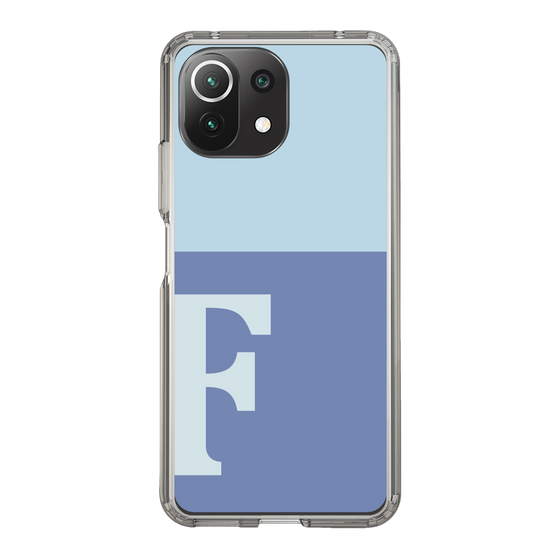 Slim Protection Case［ Original - initial two tone - F blue ］