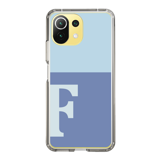 Slim Protection Case［ Original - initial two tone - F blue ］