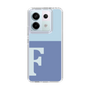 Slim Protection Case［ Original - initial two tone - F blue ］