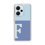 Slim Protection Case［ Original - initial two tone - F blue ］