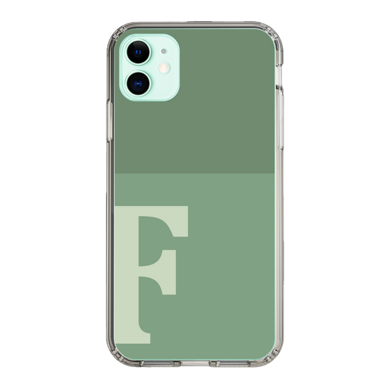 Slim Protection Case［ Original - initial two tone - F green ］