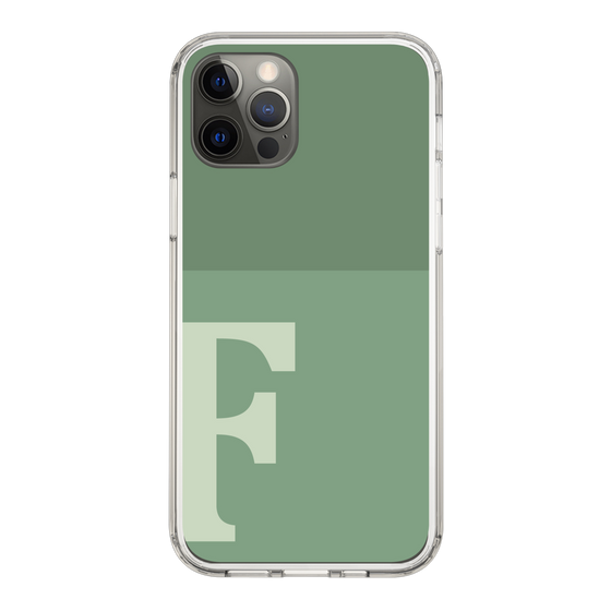 Slim Protection Case［ Original - initial two tone - F green ］