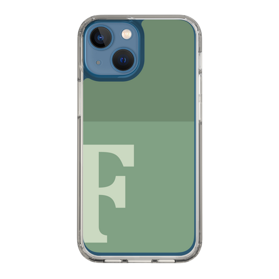 Slim Protection Case［ Original - initial two tone - F green ］