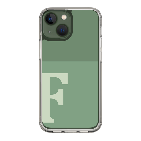 Slim Protection Case［ Original - initial two tone - F green ］