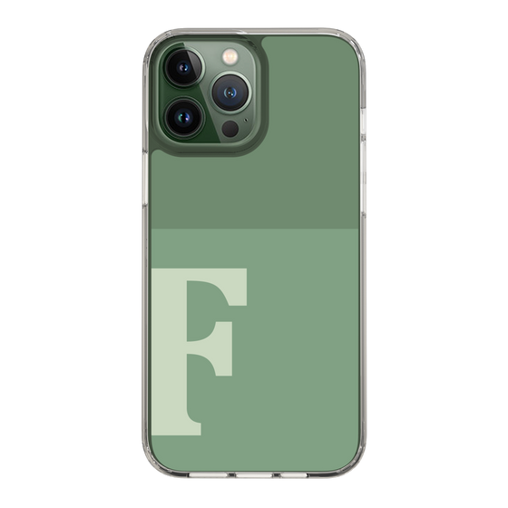 Slim Protection Case［ Original - initial two tone - F green ］