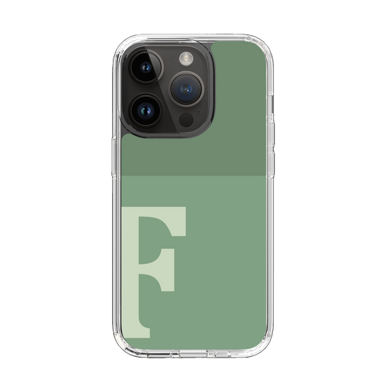 Slim Protection Case［ Original - initial two tone - F green ］