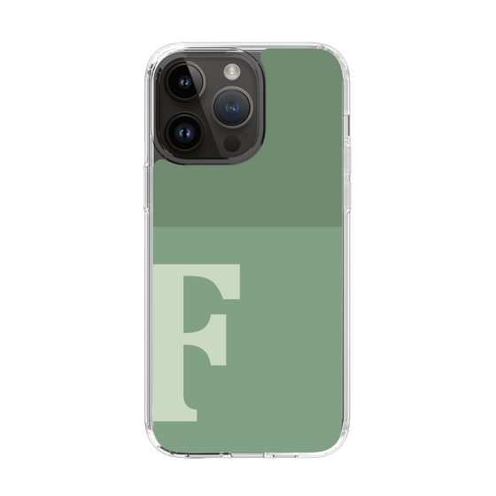 Slim Protection Case［ Original - initial two tone - F green ］