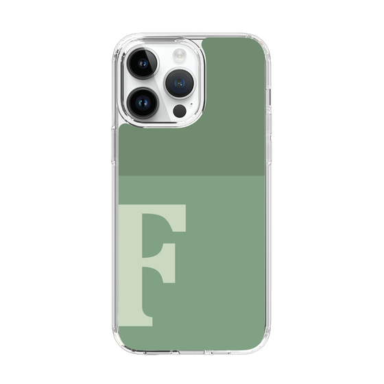 Slim Protection Case［ Original - initial two tone - F green ］