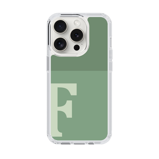 Slim Protection Case［ Original - initial two tone - F green ］
