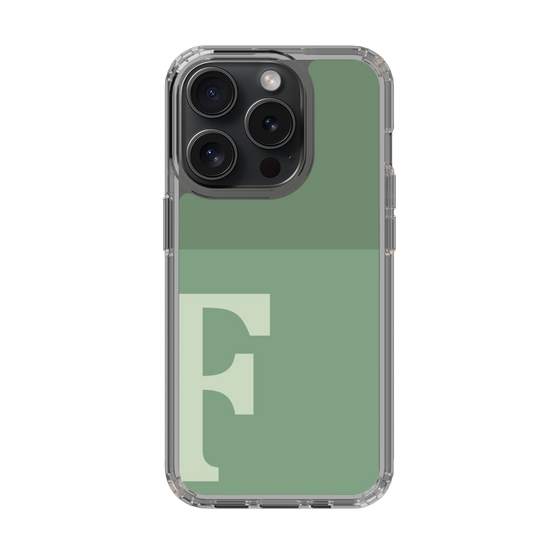 Slim Protection Case［ Original - initial two tone - F green ］