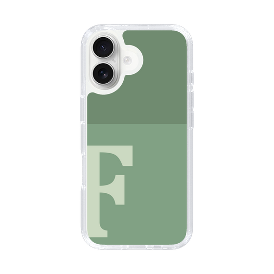 Slim Protection Case［ オリジナル - initial two tone - F green ］