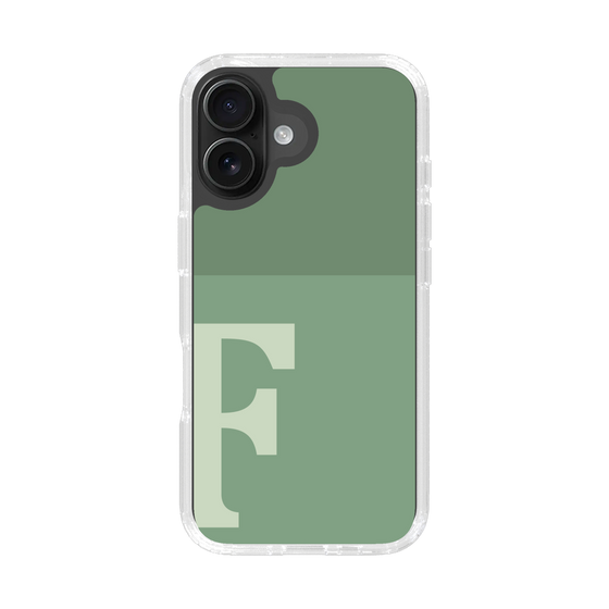Slim Protection Case［ オリジナル - initial two tone - F green ］
