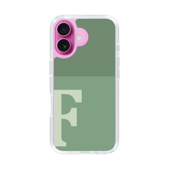 Slim Protection Case［ オリジナル - initial two tone - F green ］