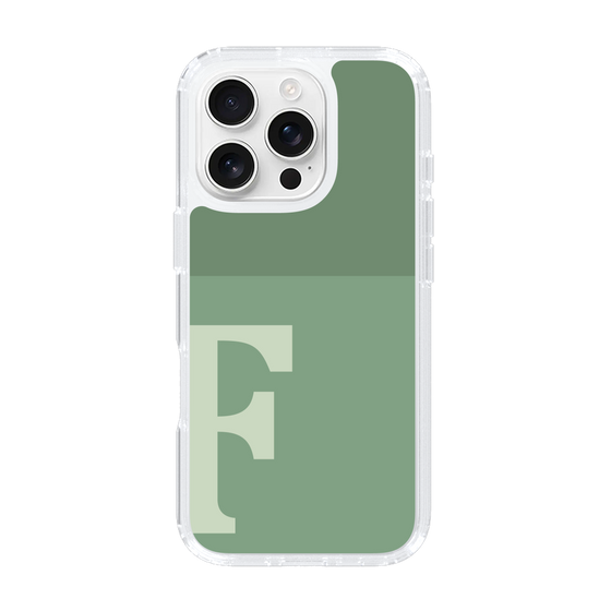 Slim Protection Case［ オリジナル - initial two tone - F green ］