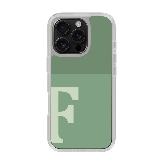 Slim Protection Case［ オリジナル - initial two tone - F green ］