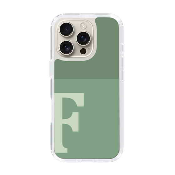Slim Protection Case［ オリジナル - initial two tone - F green ］