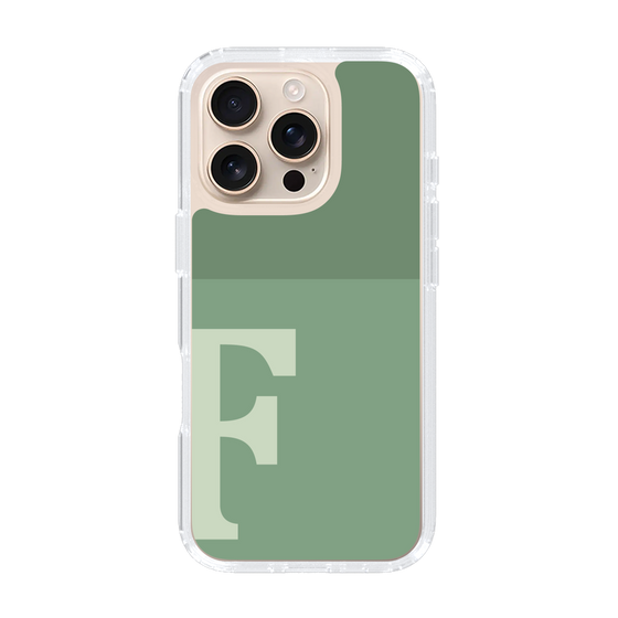 Slim Protection Case［ オリジナル - initial two tone - F green ］