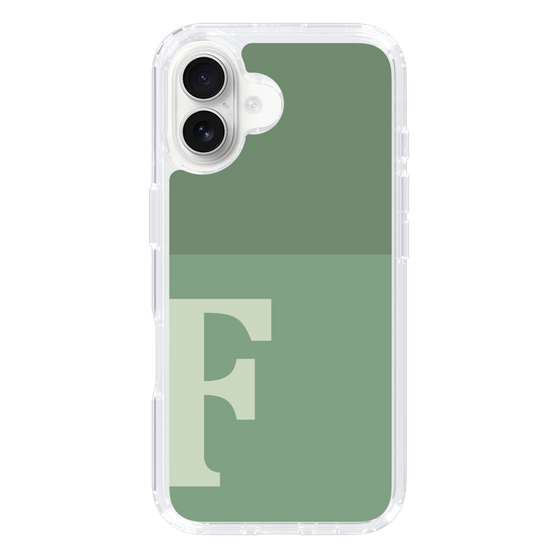 Slim Protection Case［ オリジナル - initial two tone - F green ］