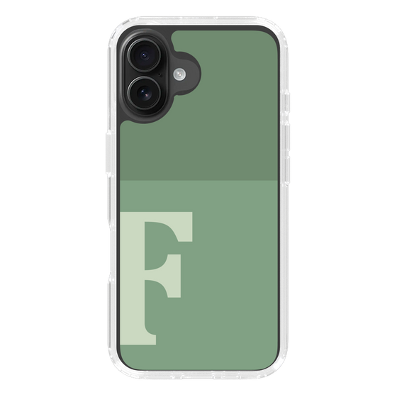 Slim Protection Case［ オリジナル - initial two tone - F green ］