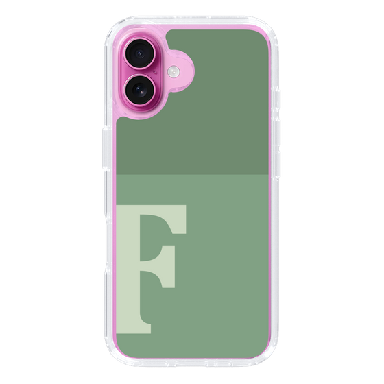 Slim Protection Case［ オリジナル - initial two tone - F green ］