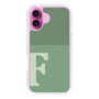 Slim Protection Case［ オリジナル - initial two tone - F green ］