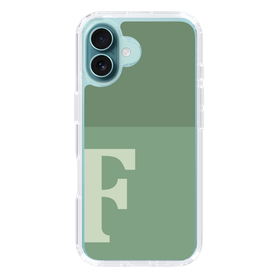 Slim Protection Case［ オリジナル - initial two tone - F green ］