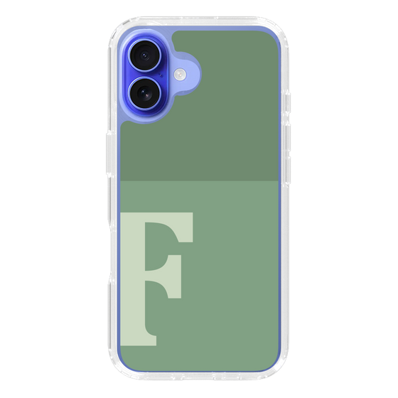 Slim Protection Case［ オリジナル - initial two tone - F green ］