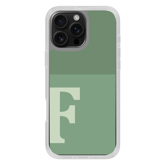 Slim Protection Case［ オリジナル - initial two tone - F green ］