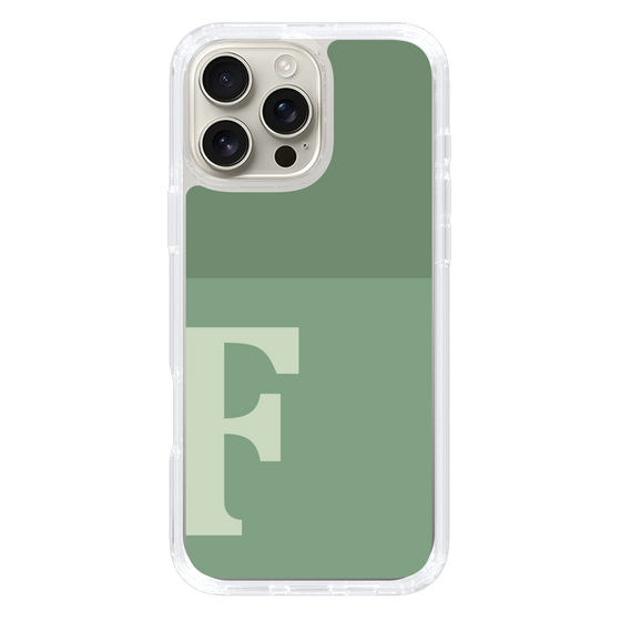 Slim Protection Case［ オリジナル - initial two tone - F green ］
