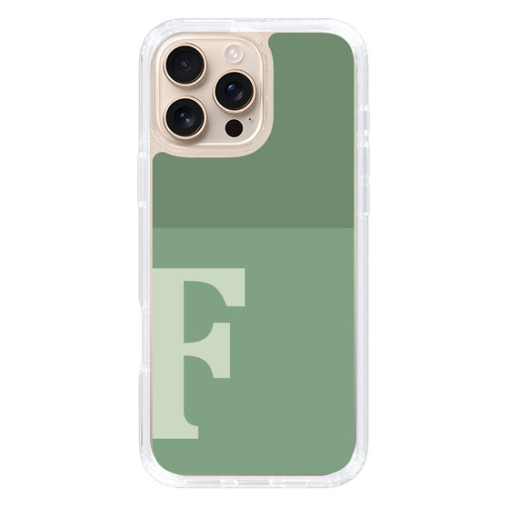 Slim Protection Case［ オリジナル - initial two tone - F green ］