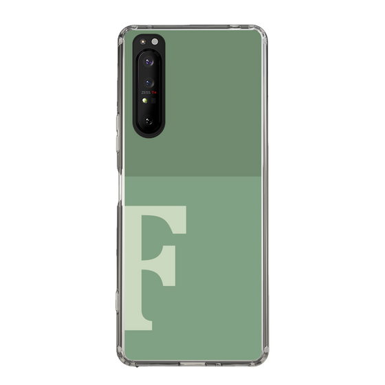 Slim Protection Case［ Original - initial two tone - F green ］