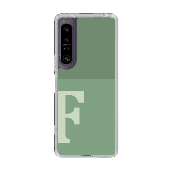 Slim Protection Case［ Original - initial two tone - F green ］