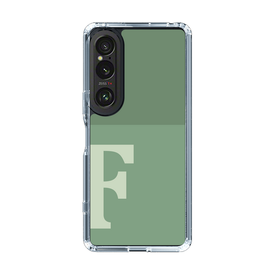 Slim Protection Case［ Original - initial two tone - F green ］