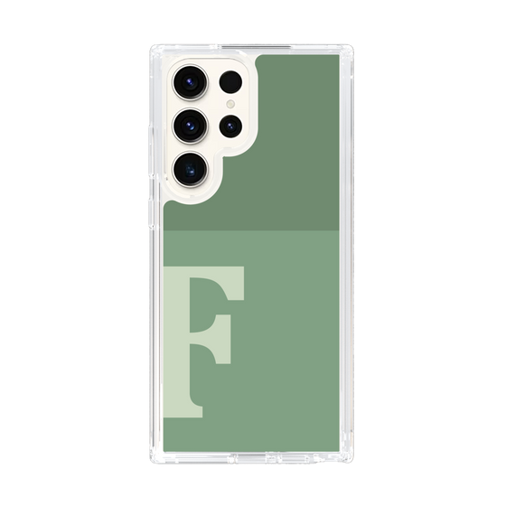 Slim Protection Case［ Original - initial two tone - F green ］