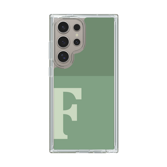 Slim Protection Case［ Original - initial two tone - F green ］