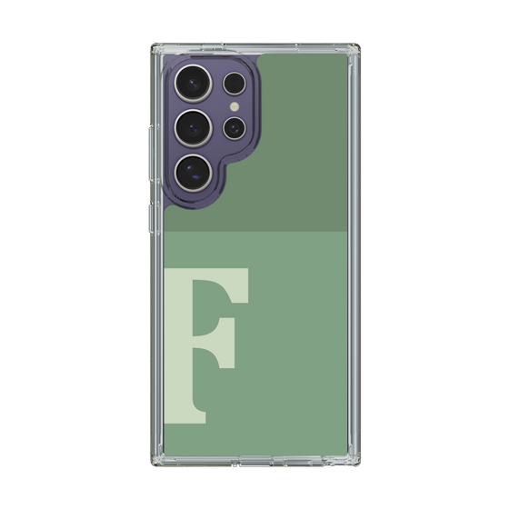 Slim Protection Case［ Original - initial two tone - F green ］