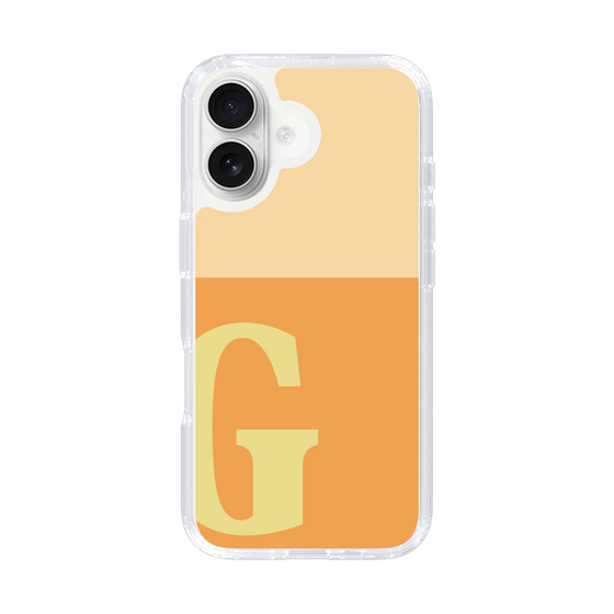 Slim Protection Case［ オリジナル - initial two tone - G orange ］