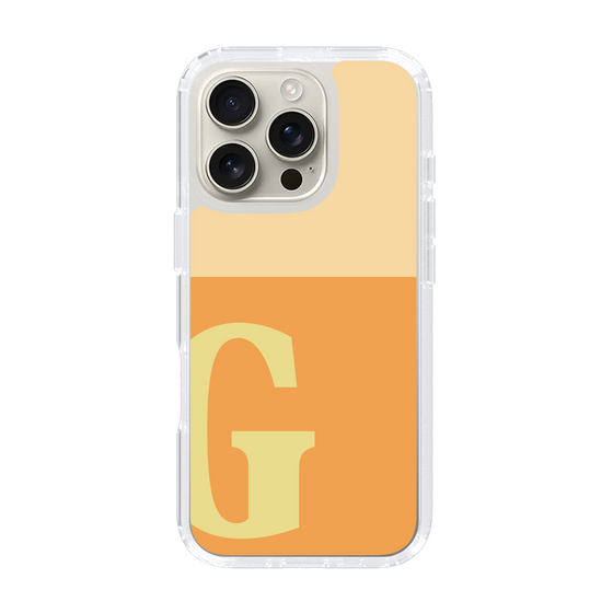 Slim Protection Case［ オリジナル - initial two tone - G orange ］