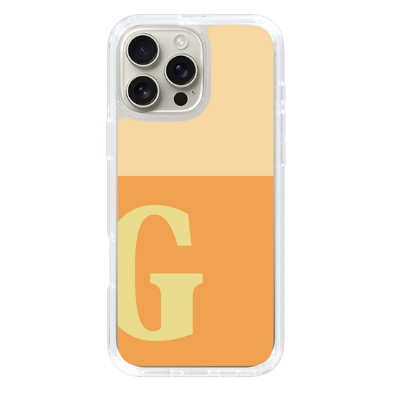 Slim Protection Case［ オリジナル - initial two tone - G orange ］