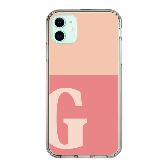 Slim Protection Case［ Original - initial two tone - G pink ］