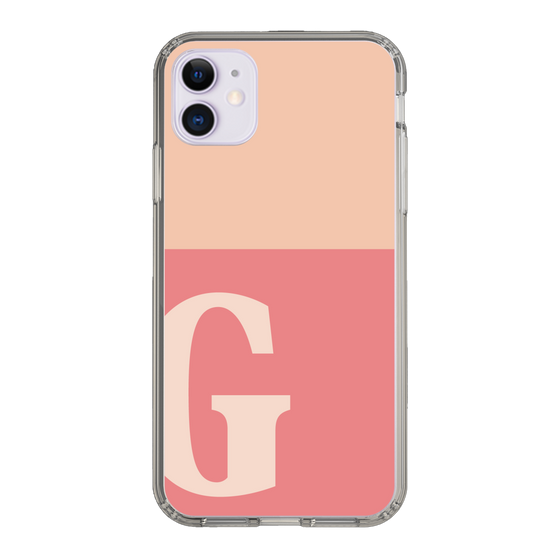 Slim Protection Case［ Original - initial two tone - G pink ］