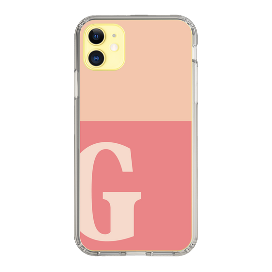 Slim Protection Case［ Original - initial two tone - G pink ］
