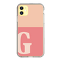 Slim Protection Case［ Original - initial two tone - G pink ］