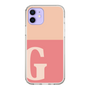 Slim Protection Case［ Original - initial two tone - G pink ］